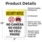 Signmission No Camera No Video With Symbol OSHA Security Notice Sign, Vinyl Decal, 7in W x 10in L, 2PK OS-2PACK-SN-D-710-V-11720 - alternate 3